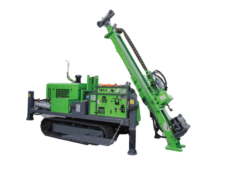 DR-1000X Core Drilling Rig with hydraulic mast, crawler chassis and stabilizer legs