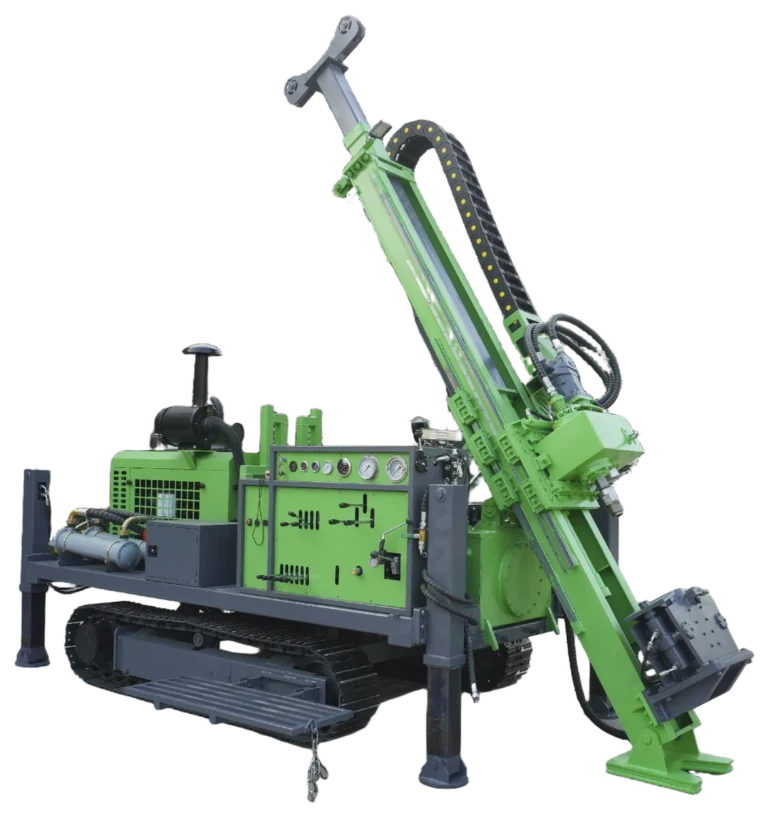 DR-100X Core Drilling Rig with hydraulic head and crawler chassis
