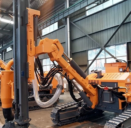 DR-110T hydraulic boom and guided feed beam