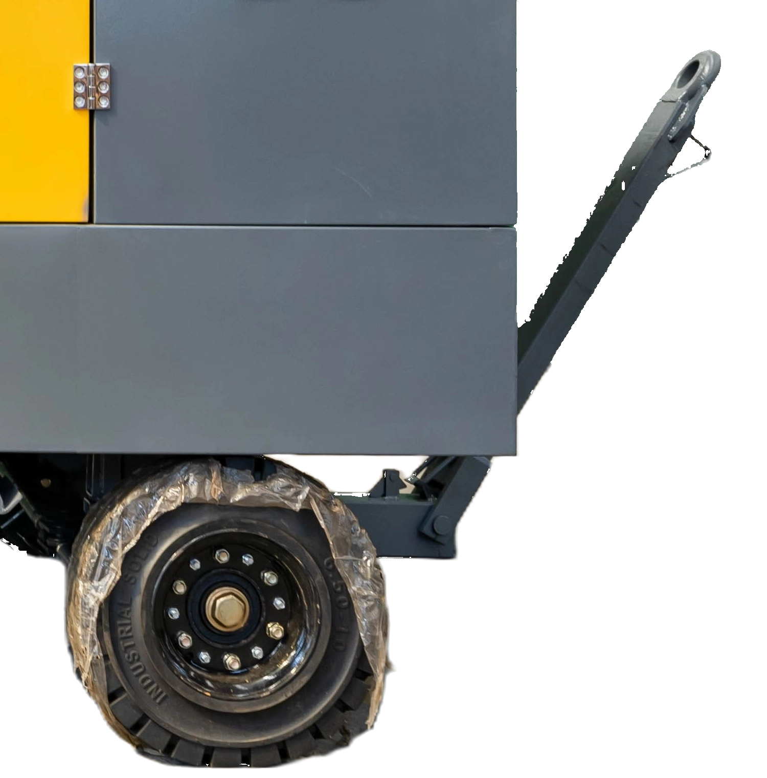 DR-1200A Air Compressor wheel assembly and towing drawbar