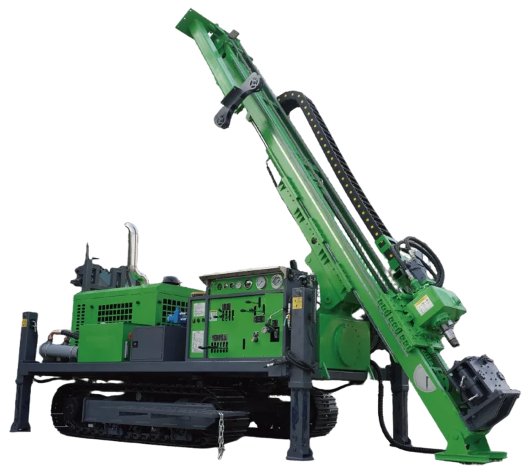 DR-200X Core Drilling Rig with hydraulic head and crawler chassis