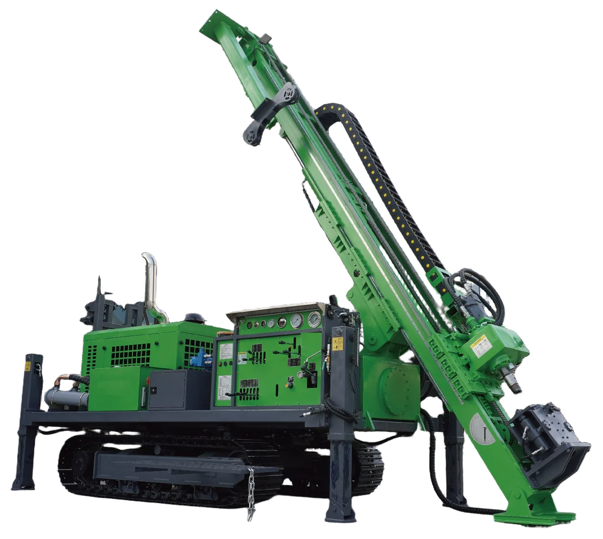 DR-200X Core Drilling Rig with hydraulic head and crawler chassis