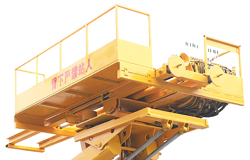 DR-250M elevated drilling platform with guardrails and end-mounted controls