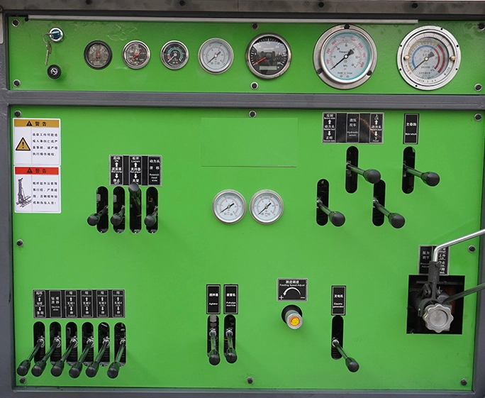 DR-500X Core Drilling Rig console gauges and manual controls
