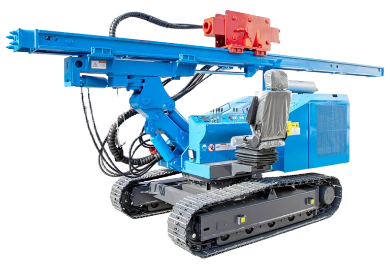 DR-800P Solar Pile Driver with horizontal mast