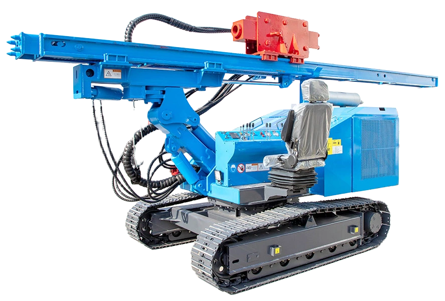 DR-800P Solar Pile Driver with horizontal mast