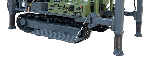 DR-TD800 crawler undercarriage and leveling legs