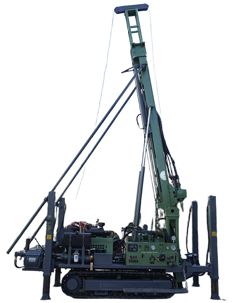 DR-TD800 Top Drive Drilling Rig with mast raised