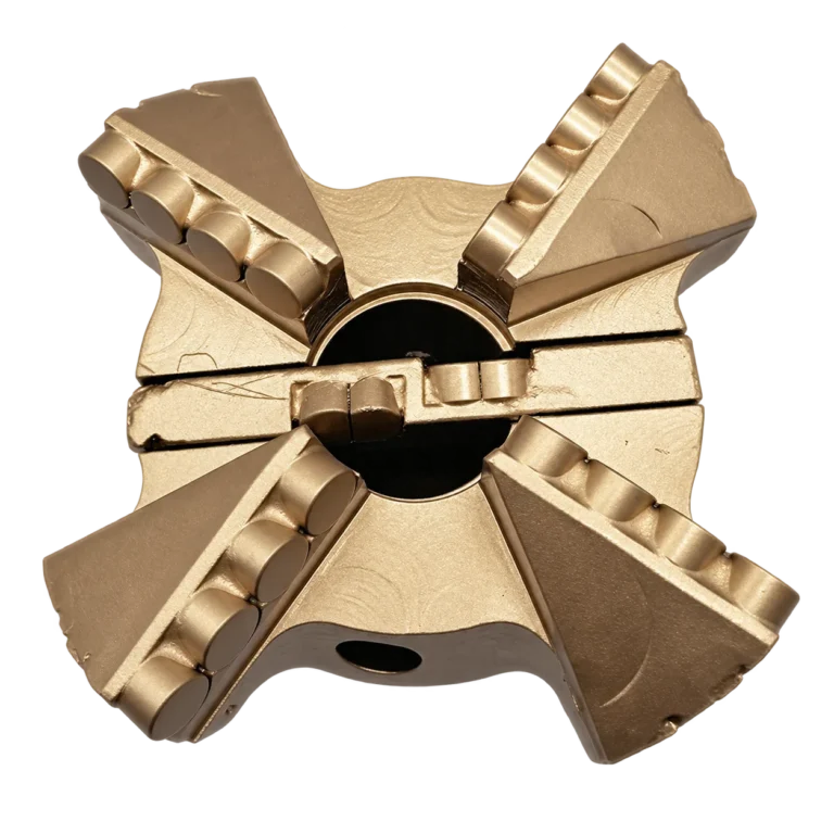 Four-wing PDC bit cutting face