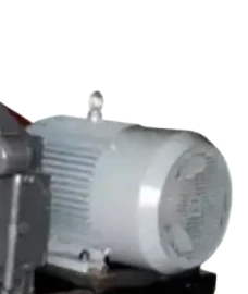 DR-200B finned electric motor and belt drive on the common pump base