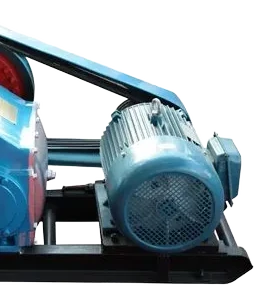 DR-350B electric motor, belt and pulley on the common pump base