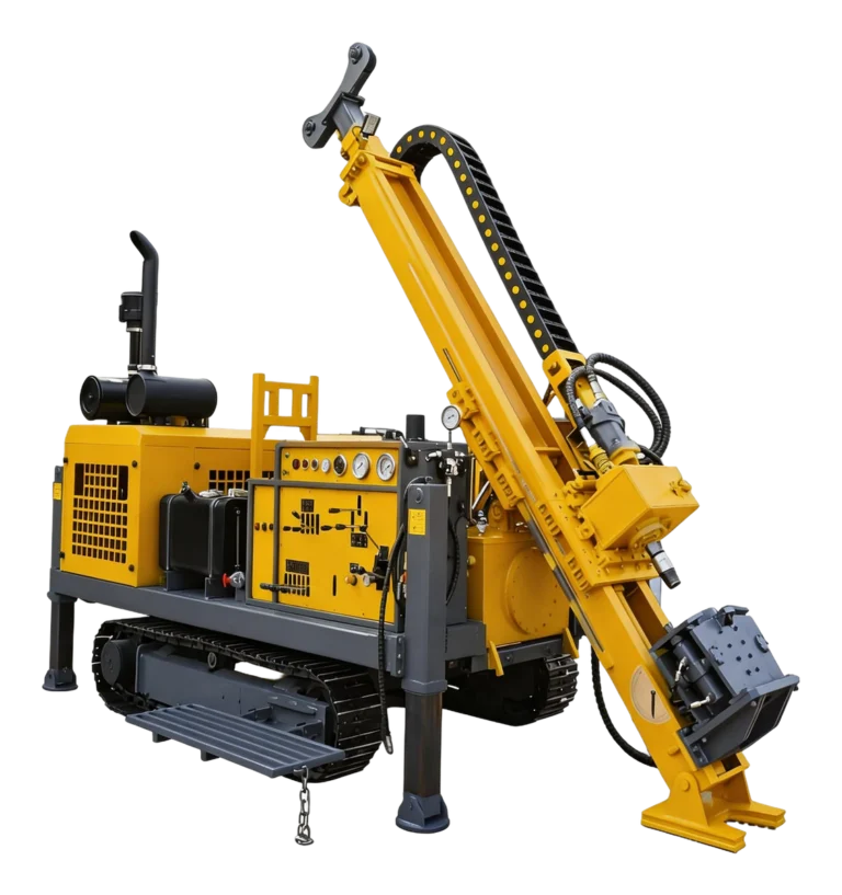 JY-800 Fully Hydraulic Core Drilling Rig - complete equipment view