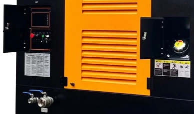 DR460-14C electronic control panel, pressure gauge and two front air outlet valves
